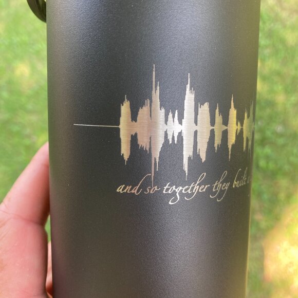 And So Together They Built A Life They Loved Soundwave 22oz Water Bottle - Picture 13 of 13